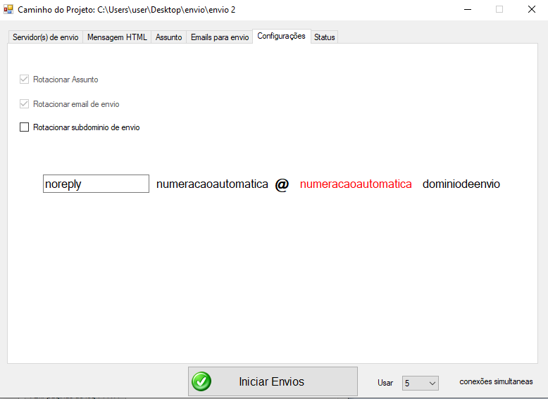 Envio de Emails com JOCOS13